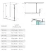 Sanotechnik Wide I. 120x90 falsíkra szerelhető zuhanyfal