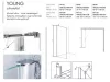 Sanotechnik Sanoflex Young 100 cm Walk in zuhanyfal