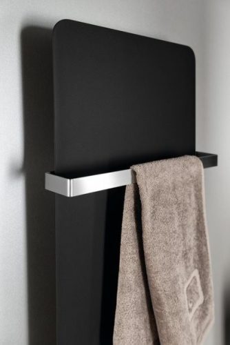 Tabella 370x1190 fürdőszobai radiátor matt fekete