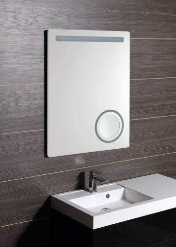 Sapho  Astro 60x80 cm tükör LED világítással, kozmetikai tükörrel
