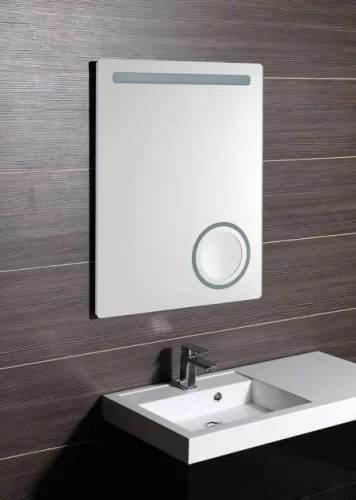 Sapho  Astro 60x80 cm tükör LED világítással, kozmetikai tükörrel