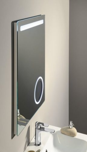Sapho  Astro 60x80 cm tükör LED világítással, kozmetikai tükörrel