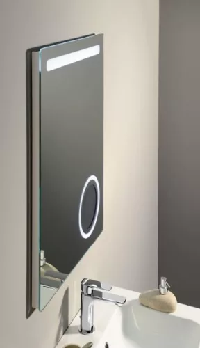 Sapho  Astro 60x80 cm tükör LED világítással, kozmetikai tükörrel