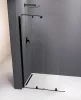 Polysan Modular Shower Black 100 fix fal tolóajtóval