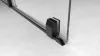 Polysan Modular Shower Black 100 fix fal tolóajtóval