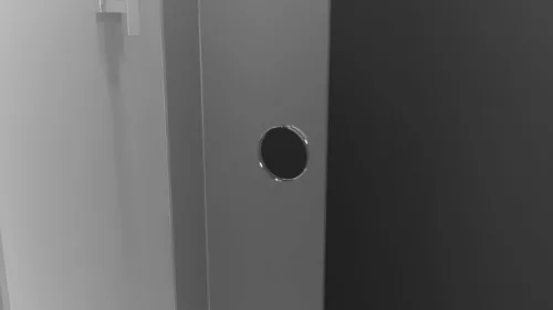 Polysan Modular Shower Black 100 fix fal tolóajtóval