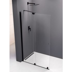 Polysan Modular Shower Black 160 fix fal tolóajtóval
