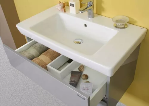 Sanglass Momento Eco 80 cm fürdőszobabútor magasfényű szürke
