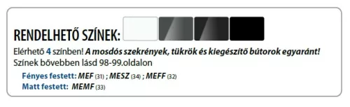 Sanglass Momento Eco 80 cm fürdőszobabútor magasfényű szürke
