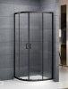Sanipro Albis Black 80x80 íves zuhanykabin