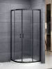Sanipro Albis Black 80x80 íves zuhanykabin