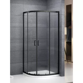Sanipro Albis Black 90x90  íves zuhanykabin