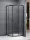 Sanipro Albis Black 90x90  íves zuhanykabin