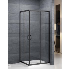 Sanipro Sundis Black 80x80 szögletes zuhanykabin