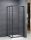 Sanipro Sundis Black 80x80 szögletes zuhanykabin