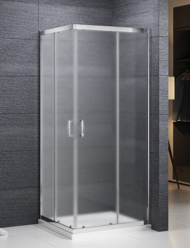 Sanipro Sundis 80x80 szögletes zuhanykabin matt üveggel