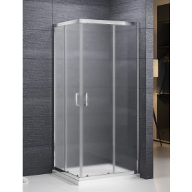 Sanipro Sundis 90x90 szögletes zuhanykabin matt üveggel