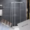 Sanipro Sundis 90x90 szögletes zuhanykabin matt üveggel