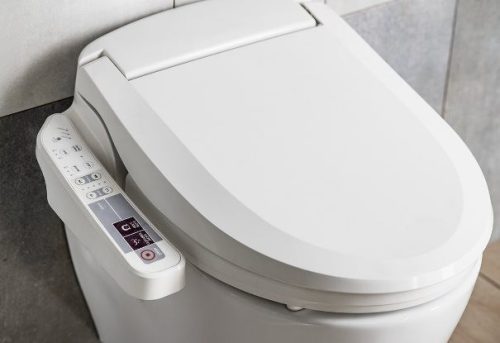 Aqualine Blooming Eko elektronikus bidé vízmelegítéssel, soft close