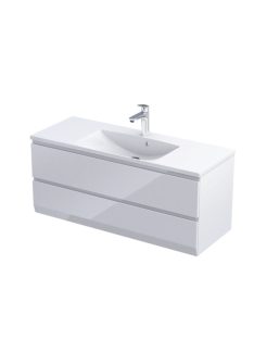 Brylant Uni 120 cm alsóbútor mosdóval fehér