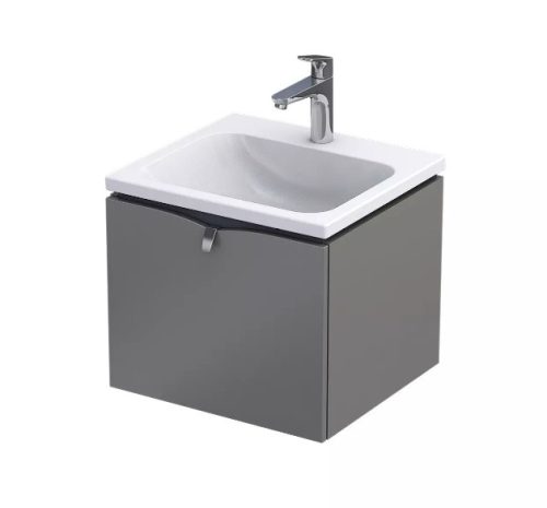 Siena 50 cm alsóbútor mosdóval matt szürke