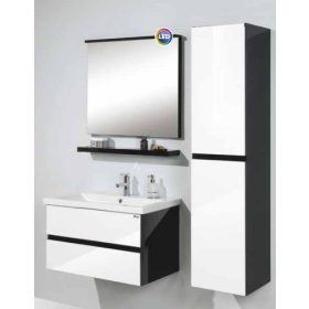 Sanglass Odette 2.0 80 cm fürdőszoba bútor fekete-fehér