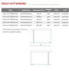 Philly Loft Horizon 90 cm Walk in zuhanyfal méretek