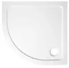 Aqualine Tecmi 80x80 cm íves öntött márvány zuhanytálca