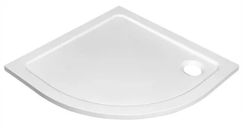 Aqualine Tecmi 80x80 cm íves öntött márvány zuhanytálca