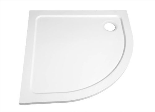 Aqualine Tecmi 80x80 cm íves öntött márvány zuhanytálca