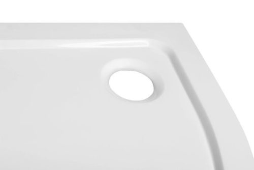 Aqualine Tecmi 80x80 cm íves öntött márvány zuhanytálca