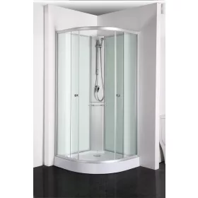   Sanotechnik Rio 90x90 cm íves hátfalas komplett zuhanykabin