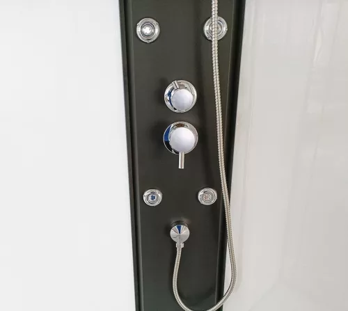Sanotechnik Stil 2 90x90 cm hátfalas komplett hidromasszázs zuhanykabin