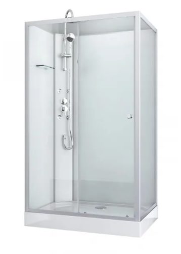Sanotechnik Viva 2 120x80 cm hátfalas komplett hidromasszázs zuhanykabin