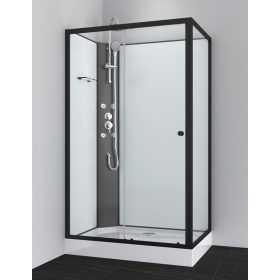   Sanotechnik Viva 1 120x80 cm hátfalas komplett hidromasszázs zuhanykabin