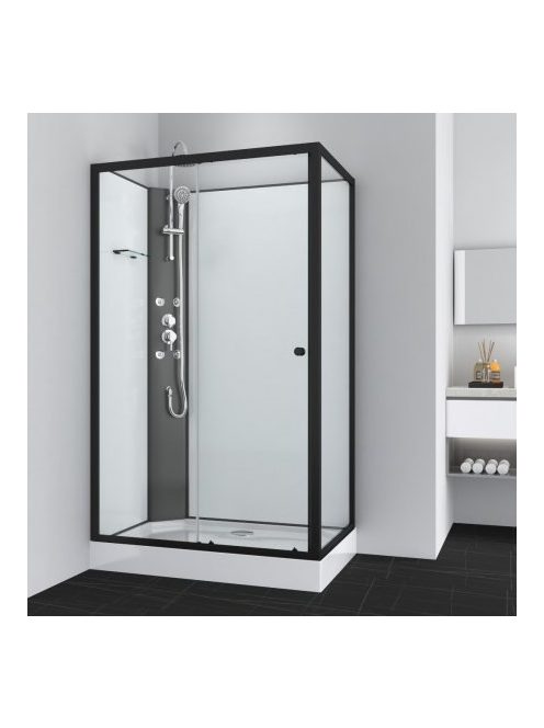 Viva1 120x80 cm hidromasszázs zuhanykabin