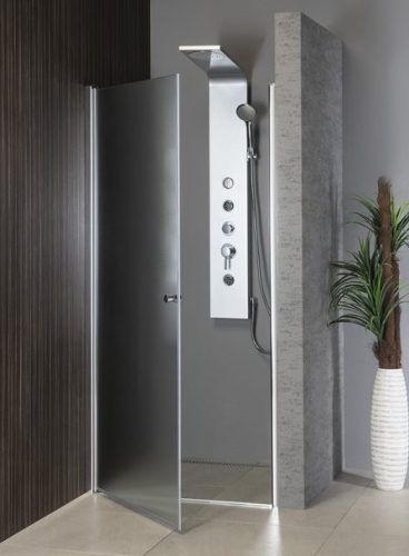 Aqualine Pilot 90 cm nyílóajtós zuhanyajtó