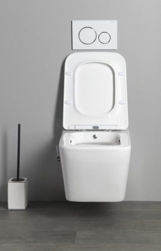 Sapho PORTO RIMLESS fali WC bidézuhannyal, csapteleppel