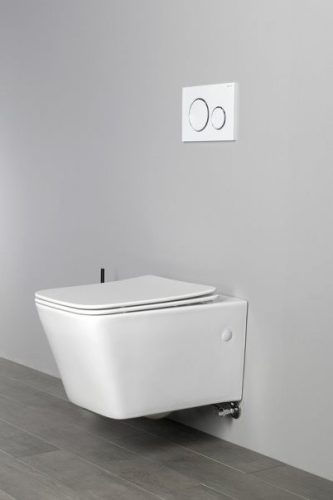 Sapho PORTO RIMLESS fali WC bidézuhannyal, csapteleppel
