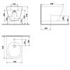 Sapho PACO fali bidet