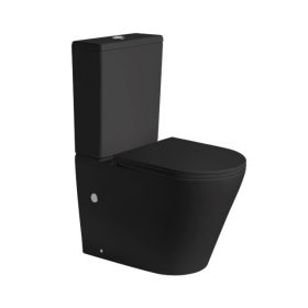   Becrisa ÖK Verde rimless monoblokkos kombi WC csomag matt fekete