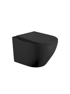 Becrisa ÖK Magenta rimless fali WC tetővel matt fekete