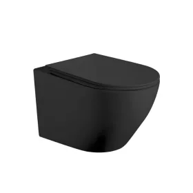 Becrisa ÖK Magenta rimless fali WC tetővel matt fekete