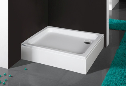 B/Free 90x80 akril téglalap zuhanytálca előlappal, lábbal