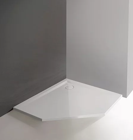 Sanplast BPK-M/Space 90x90 ötszögletű öntött műmárvány zuhanytálca
