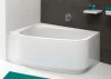 WA/Free 155x95 aszimmetrikus akril kád balos beépítve