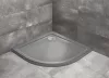 Doros Stone A 90x90 íves akril zuhanytálca előlappal antracit