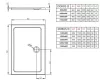 Radaway Doros Stone D 100x80 téglalap akril zuhanytálca