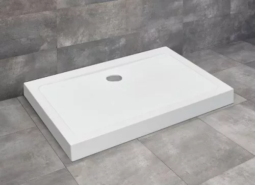 Doros Stone D 90x80 téglalap akril zuhanytálca előlappal