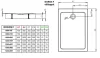 Radaway Doros Stone F 100x80 téglalap akril zuhanytálca